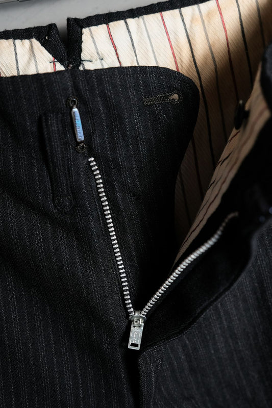 1970’s Vintage Wool Striped Slacks Talon Zipper古著條紋羊毛西裝褲