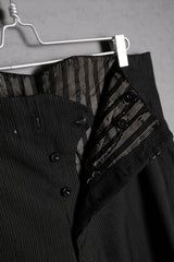Vintage Wool Striped Buckle Work Pants 古著條紋羊毛巴黎扣工裝褲