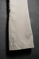 1970’s Spring Set Vintage Stretch Fabric Striped Bootcut Pants Talon Zipper 古著米黃條紋靴型褲