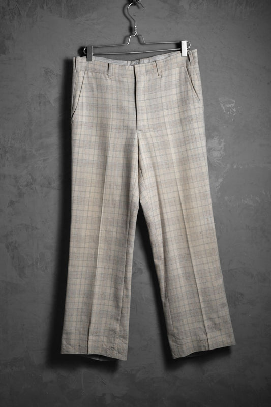 1980’s Vintage Plaid Slacks Scovill Zipper 古著格紋西裝褲