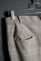 1980’s Vintage Plaid Slacks Scovill Zipper 古著格紋西裝褲