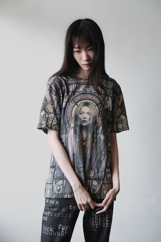 Eleven Paris x Life is A Joke "Kate Moss" All Over Print Tee French brand Kate Moss wild version of the short Tee