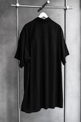 Yohji Yamamoto power of the WHITE shirt Arrange Collar Shirt 2 山本耀司支線 拉鏈裝飾領人造絲襯衫
