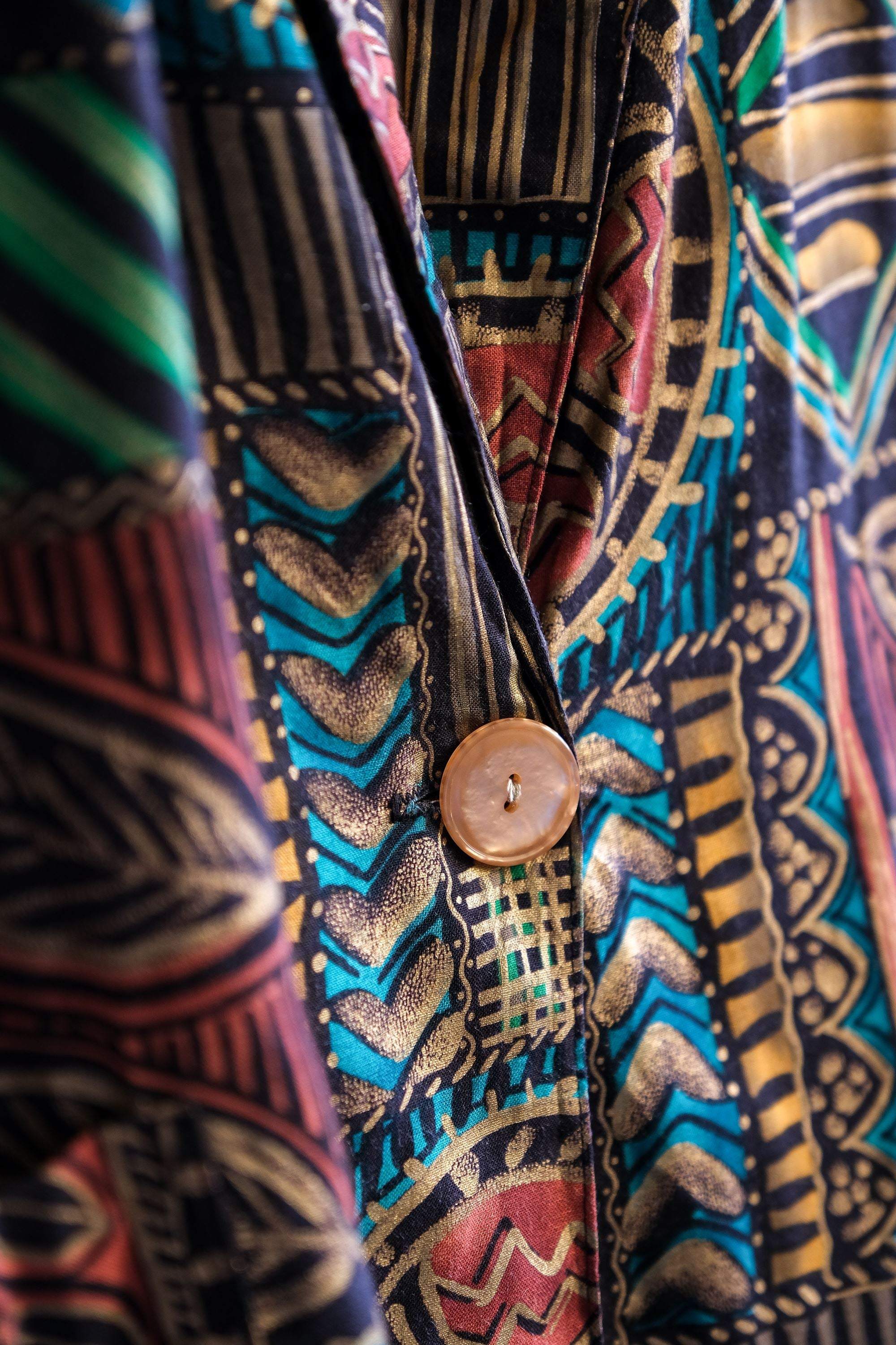 Vintage “Kensington Square” Multi Color&Print Blazer Jacket Made i ...
