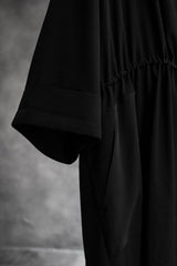 GROUND Y Yohji Yamamoto Hanten Coat山本耀司支線 三醋酸抽繩罩袍大衣