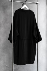 GROUND Y Yohji Yamamoto Hanten Coat山本耀司支線 三醋酸抽繩罩袍大衣