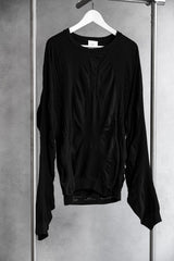 ROA HIKING Round Neck 2.0 3D Seamless Black 義大利戶外機能品牌 圓領立體針織保暖毛衣