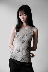 ARMANI COLLEZIONI Wrinkle Tank Top 亞曼尼 印花皺摺背心 義大利製