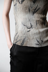 ARMANI COLLEZIONI Wrinkle Tank Top 亞曼尼 印花皺摺背心 義大利製
