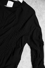 ROA HIKING Round Neck 2.0 3D Seamless Black 義大利戶外機能品牌 圓領立體針織保暖毛衣