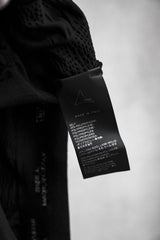 ROA HIKING Round Neck 2.0 3D Seamless Black 義大利戶外機能品牌 圓領立體針織保暖毛衣