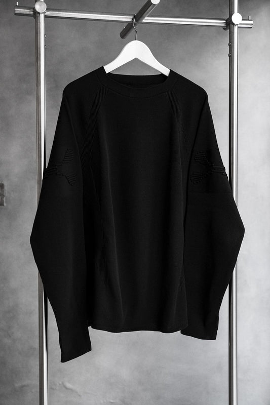 Nozzle Quiz WHOLEGARMENT Sweater 台灣設計師品牌 圓領立體針織毛衣