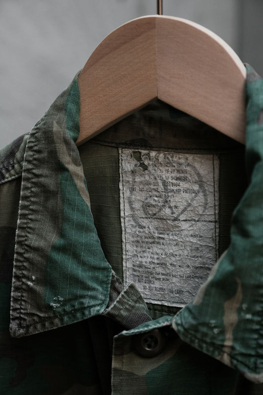 USMC Vintage Woodland Camo Jungle Jacket US Marine Corps Woodland Camouflage Field Shirt Jacket