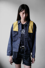 ”SAFE” European Vintage Moleskin Work Jacket 古著歐洲工裝 鼴鼠皮拼接斜紋布工作夾克