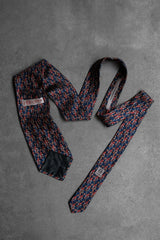 Yohji Yamamoto COSTUME D’HOMME Silk Tie 山本耀司 商務制服支線 千鳥格繡花絲質領帶