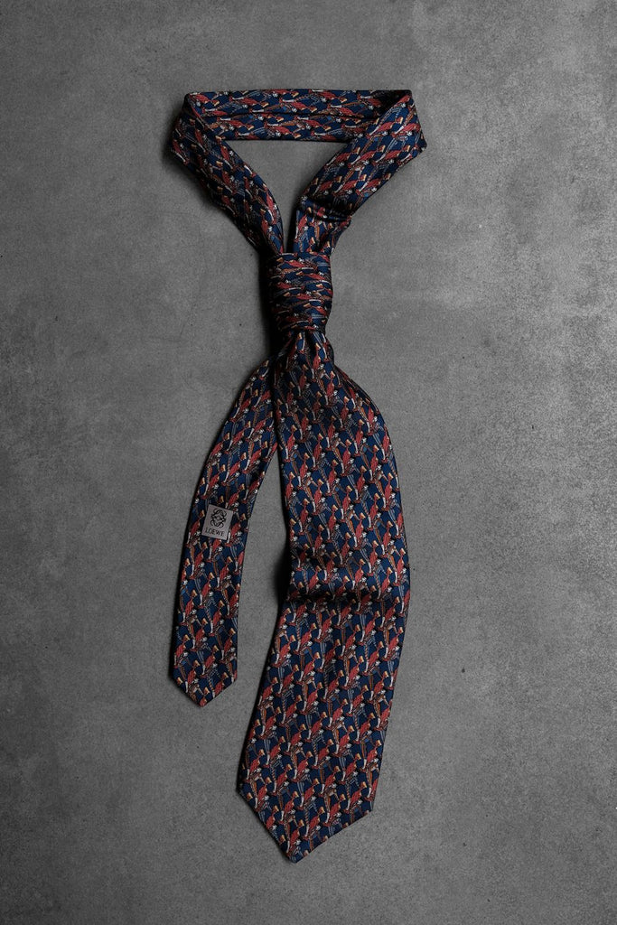 LOEWE Tauromaquia Pattern Silk Tie, Spanish Made – 伴古著二手買取選品