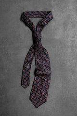 LOEWE Tauromaquia Pattern Silk Tie 羅意威 滿版印花絲質領帶 西班牙製