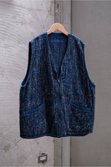 Porter Classic PERE TANGUY SASHIKO ZIP-UP VEST 吉田克幸 藍染刺子布拉鏈背心