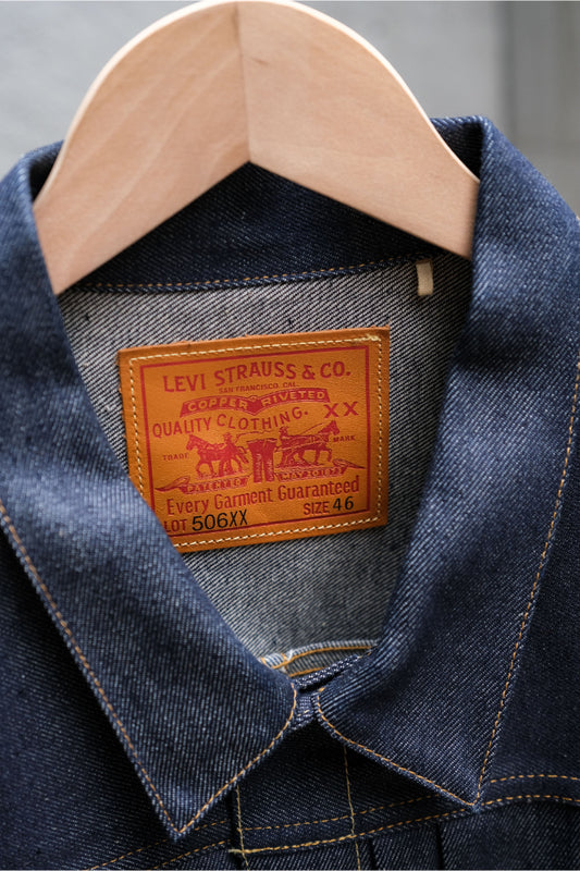 Levi’s Vintage Clothing LVC 506XX Type 1 Denim Jacket T-back 復刻一代布邊丹寧外套 日本製