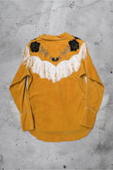 Marilyn Tanner Vintage Velvet Embroidered Tassel Western Pullover 天鵝絨流蘇刺繡西部綁帶套頭衫