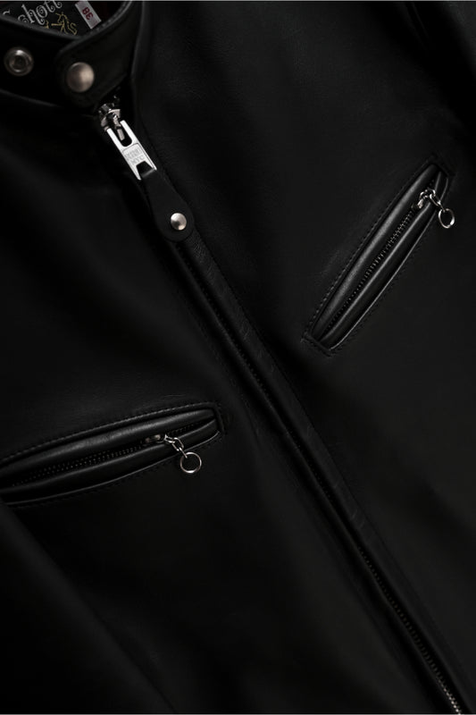 SCHOTT NYC Cafe Racer Leather Jacket 美國製 經典騎士皮衣夾克