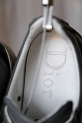 DIOR HOMME シルバー/グレー レザー スニーカー