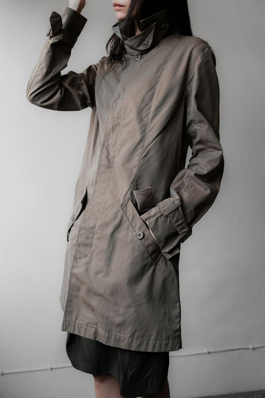 Yohji Yamamoto Y’s x Aspesi Cotton Coat 山本耀司 Y’s x Aspesi 特殊光澤風衣外套(歸綏街工作室)