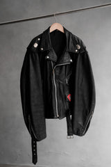 Vintage Belted Leather Biker Jacket 古著真皮腰帶騎士皮衣夾克