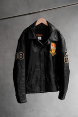 Vintage University of Waterloo Varsity Leather Jacket 古著滑鐵盧大學 校隊皮衣夾克
