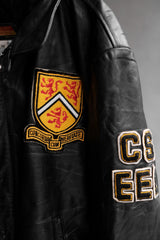 Vintage University of Waterloo Varsity Leather Jacket 古著滑鐵盧大學 校隊皮衣夾克