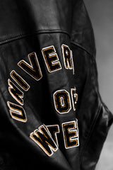 Vintage University of Waterloo Varsity Leather Jacket 古著滑鐵盧大學 校隊皮衣夾克