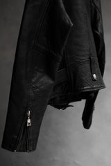 Vintage Flying Bikes Oakwood Belted Leather Biker Jacket 古著真皮腰帶騎士皮衣夾克