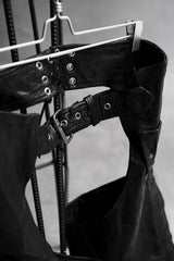 Vintage UNIK Leather Motorcycle Biker Chaps Pants 古著真皮機車騎士皮套褲