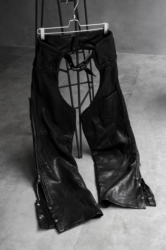 Vintage Victor’s Leather Motorcycle Biker Chaps Pants Made in USA 古著真皮機車騎士皮套褲 美國製