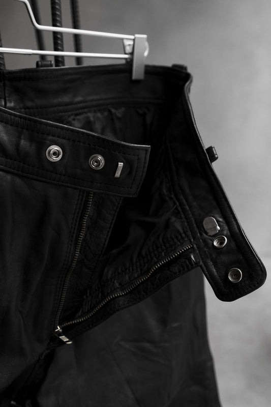 Vintage Hein Gericke for Harley-Davidson Leather Motorcycle Biker Pants 古著哈雷騎士皮褲 褲腳排釦