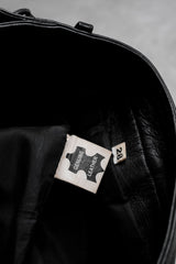 Vintage Leather Side Lace-up Biker Pants 古著側綁帶真皮騎士皮褲