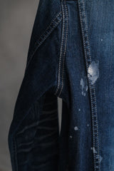 VANQUISH Washed Distressed Denim Trucker Jacket 日本品牌 水洗破壞丹寧夾克