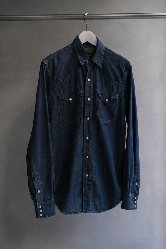 DOUBLE RL Buffalo Denim Western Shirt 羅夫·勞倫復古支線 丹寧西部襯衫 美國製