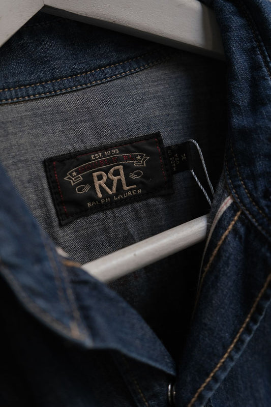 DOUBLE RL Buffalo Denim Western Shirt 羅夫·勞倫復古支線 丹寧西部襯衫 美國製