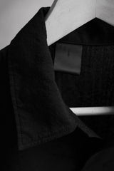 N.HOOLYWOOD COMPILE / PULLOVER HALF SLEEVE SHIRT 日本設計師品牌 羊毛混麻 開領半袖寬版襯衫