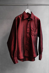 Vintage Montage Metallic Shirt 復古紅色金屬光澤襯衫