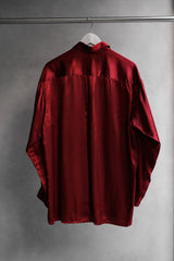 Vintage Gert Keller Satin Shirt 復古紅色緞面光澤襯衫