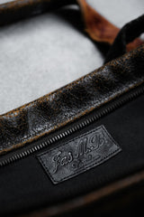 Jas-M.B. Leather Shoulder / Hand Bag 英國手工製包袋品牌 爆裂紋皮革馬毛拼接手提肩背包 棕色
