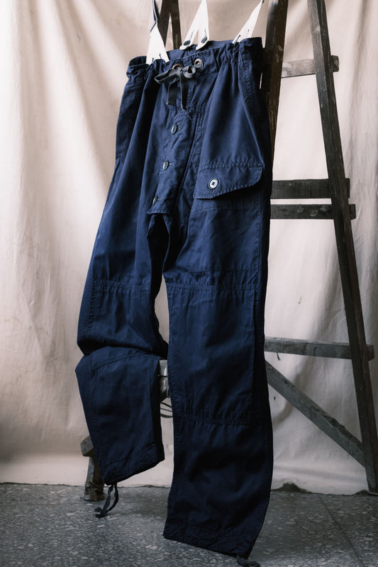 1962’s British Royal Navy Windproof Ventile Trousers 英國皇家海軍潛艇兵防風罩褲 使用Lightning Zipper