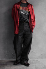 Vintage Burgundy Leather Cowboy Western Boots 復古勃艮第酒紅雕花牛仔西部靴