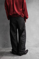 Vintage Burgundy Leather Cowboy Western Boots 復古勃艮第酒紅雕花牛仔西部靴