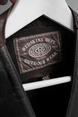 REDSKINS DEPT. Vintage Leather Waistcoat Vest 古著真皮馬甲背心