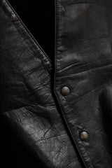 REDSKINS DEPT. Vintage Leather Waistcoat Vest 古著真皮馬甲背心