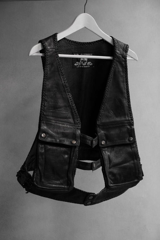 Bad Company Vintage Leather Work Vest 古著皮革工裝背心
