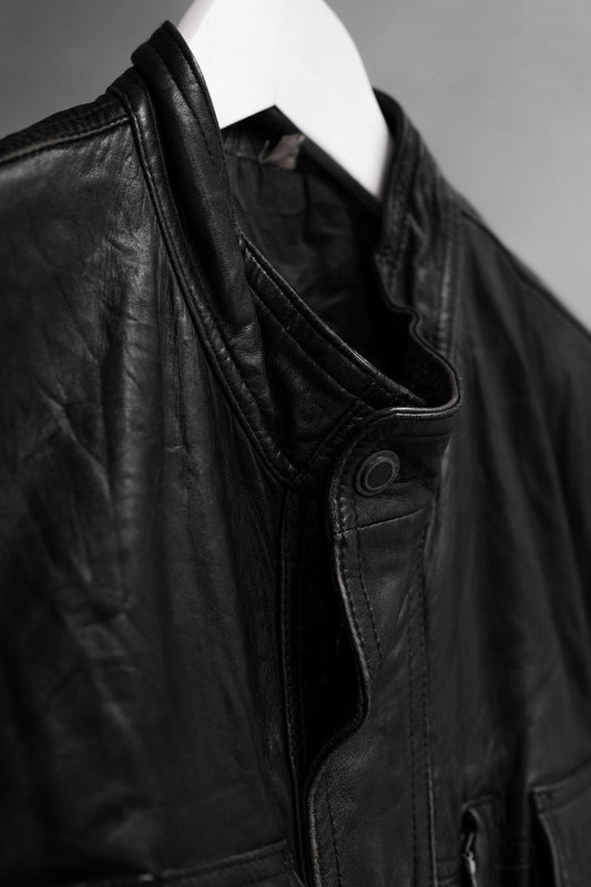 Vintage Multi Pocket Leather Vest 古著多口袋真皮背心